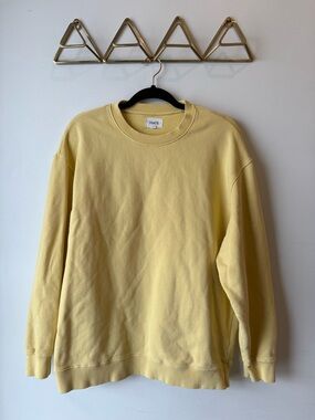 MATE the Label Pale Yellow Crewneck Sweatshirt